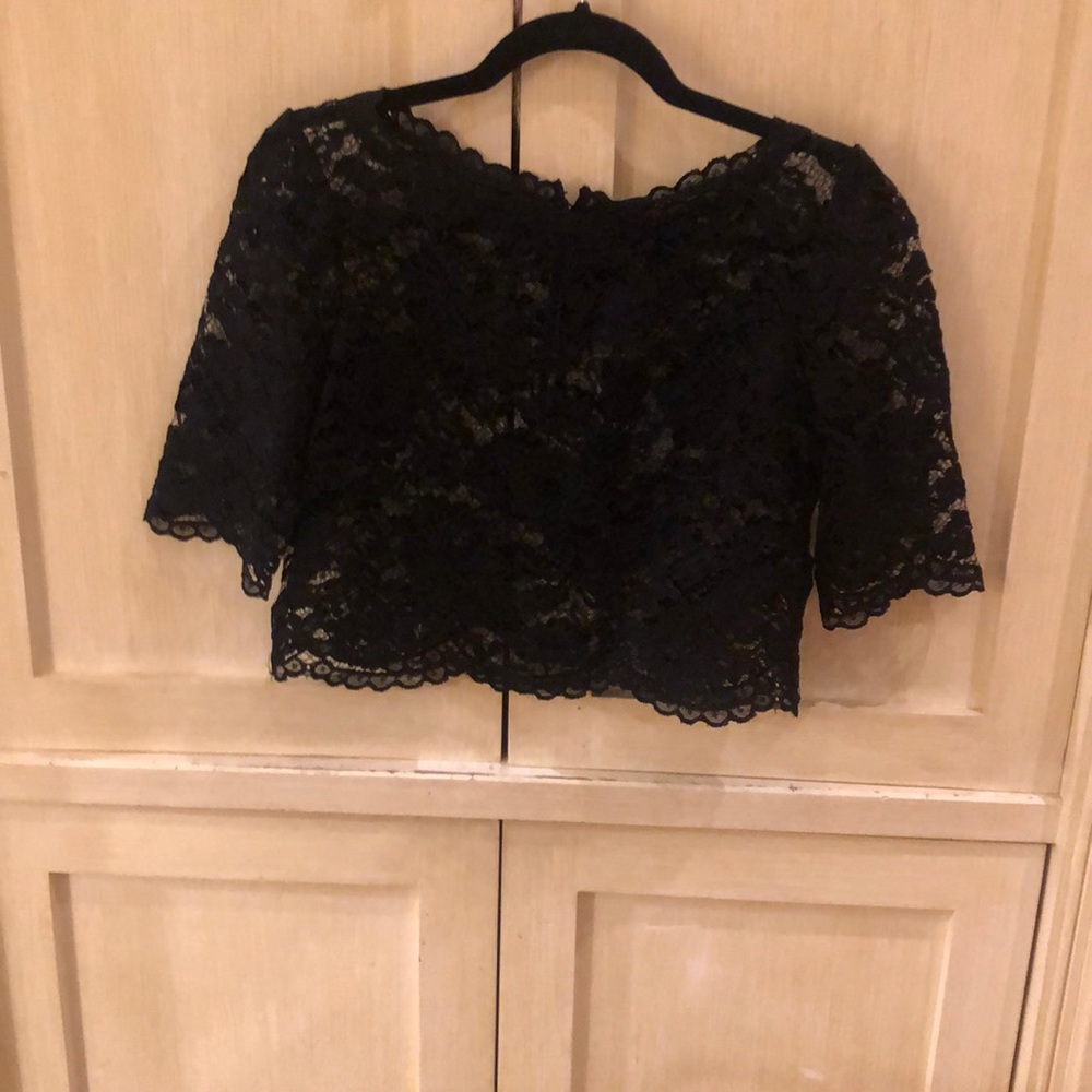 Bebe black lace blouse ** BRAND NEW